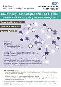 Flyer_Brain Injury Technologies Think (BITT) tank