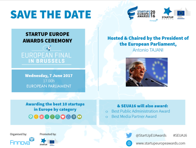 Next stop: Brussels for the StartUp Europe Awards final ceremony